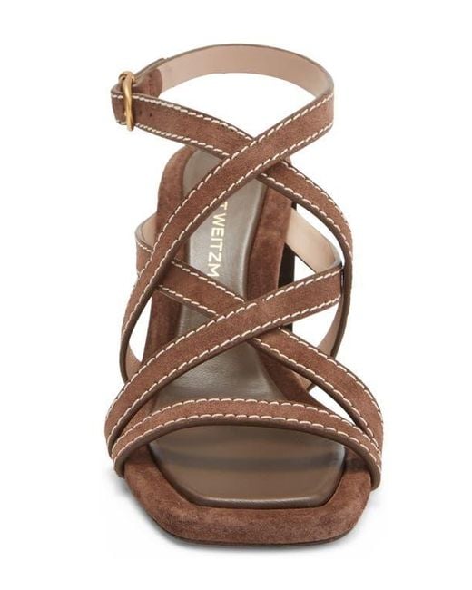 Stuart Weitzman Brown Park Sandal