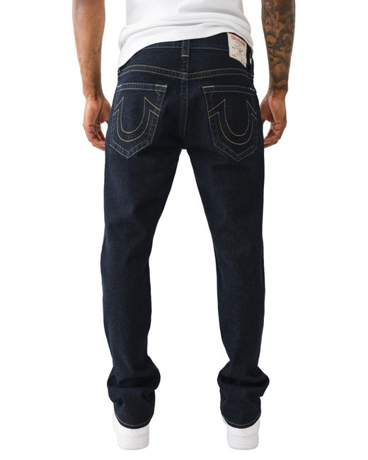True Religion Blue Ricky Super T Straight Leg Jeans for men