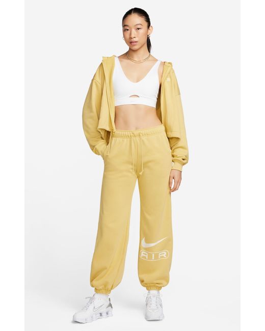 Nike Yellow Air Fleece Sweatpants