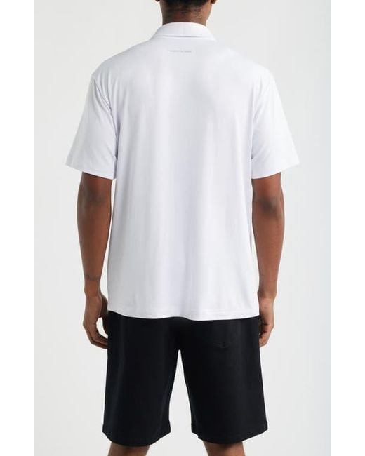 Saint Studio White Tempo Tech Polo for men