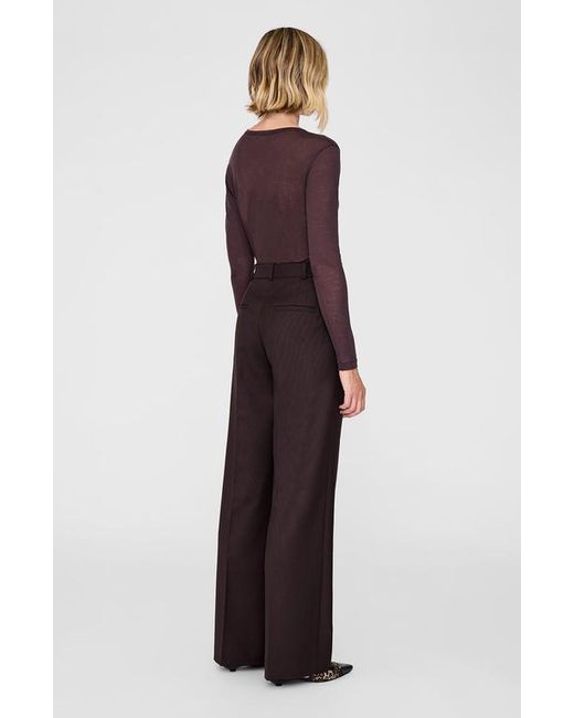 Anine Bing Purple Trent Trouser