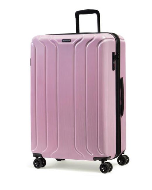 NONSTOP Pink New York Elite 3-Piece Expandable Spinner Luggage Set And 3-Piece Packing Cube Set