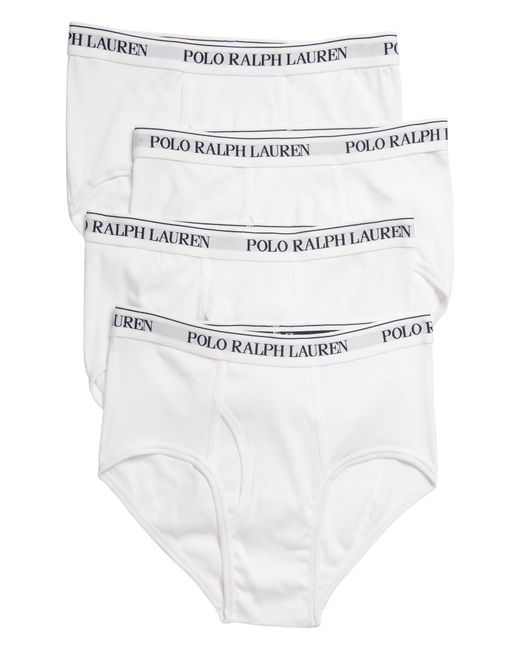 Polo Ralph Lauren White 4-pack Cotton Briefs for men