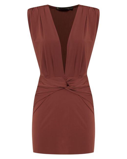 ViX Red Cindy Solid Cover-up Dress
