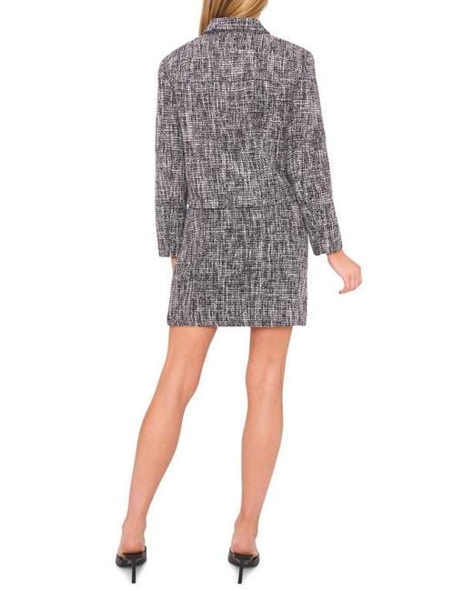 Halogen® Gray Boxy Tweed Jacket