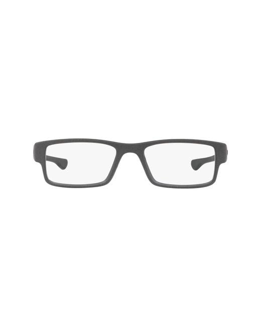 Oakley Gray 53Mm Rectangle Optical Glasses for men