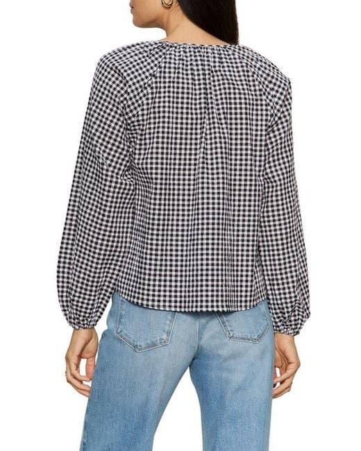 Sanctuary Blue Perfect Gingham Button-Up Top