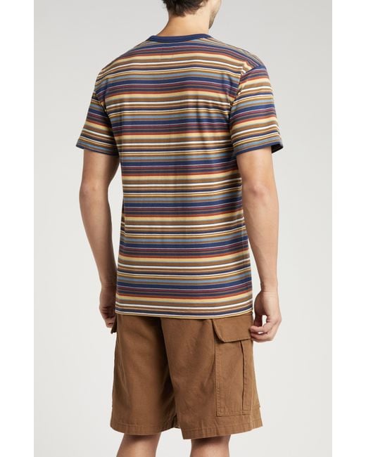 Vans Multicolor Cullen Stripe Cotton Pocket T-shirt for men