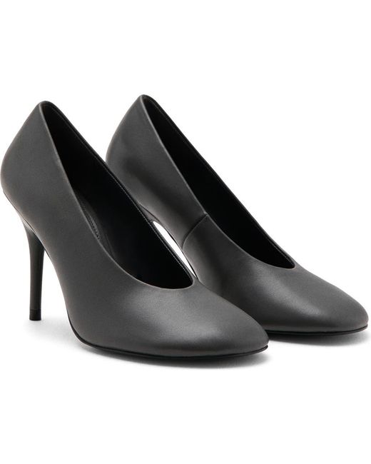 Mango Black Round Toe Pump