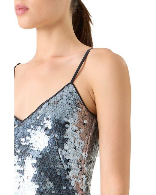 Akris Blue Sequin Gown