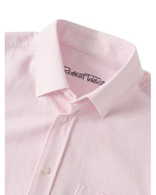 Robert Talbott Purple Harrison Button Down Oxford Shirt for men