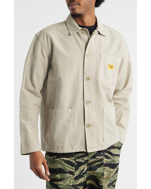 Service Works Natural Cotton Canvas Chore Coat for men