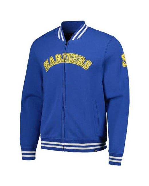 '47 Blue Seattle Mariners Wax Pack Pro Camden Full-Zip Track Jacket for men