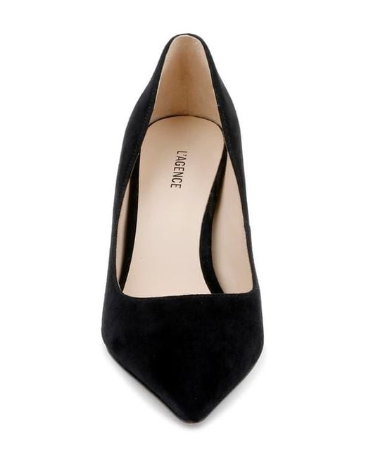 L'Agence Black Maelle Pointed Toe Pump