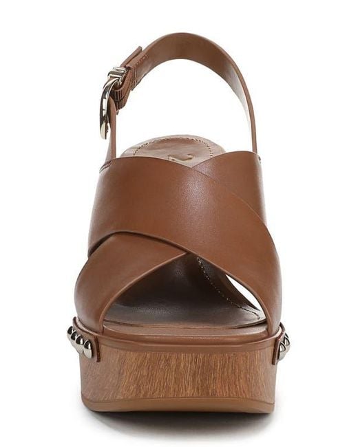 27 EDIT Naturalizer Brown Kirsten Slingback Platform Sandal