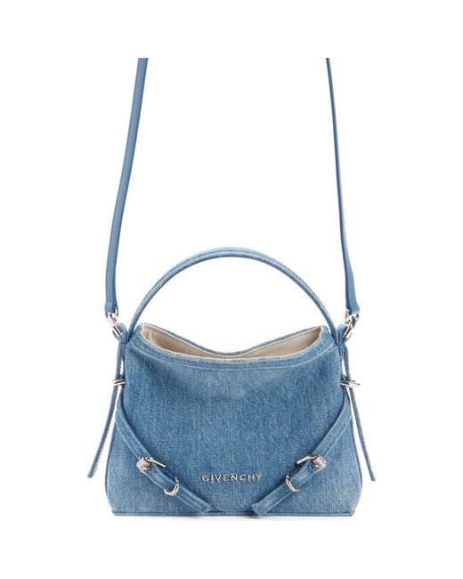 【関税&送料込】Givenchy Mini Gonna Voyou In Denim Givenchy Voyou Mini denim shoulder bag Givenchy