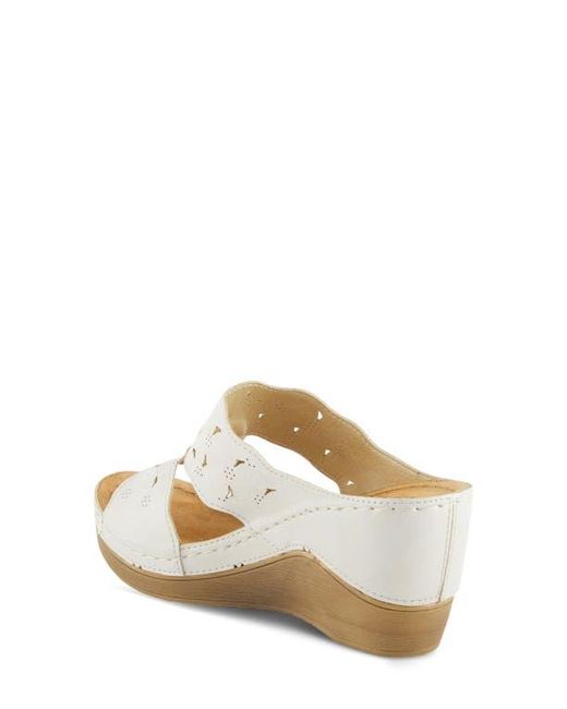 Flexus by Spring Step Natural Dreiser Platform Wedge Slide Sandal