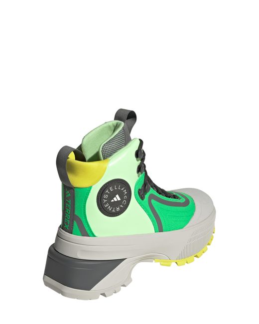 Adidas By Stella McCartney Green Adidas X Stella Mccartney X Terrex Hiking Boot Solid Lime/ Grespa/ Chapea