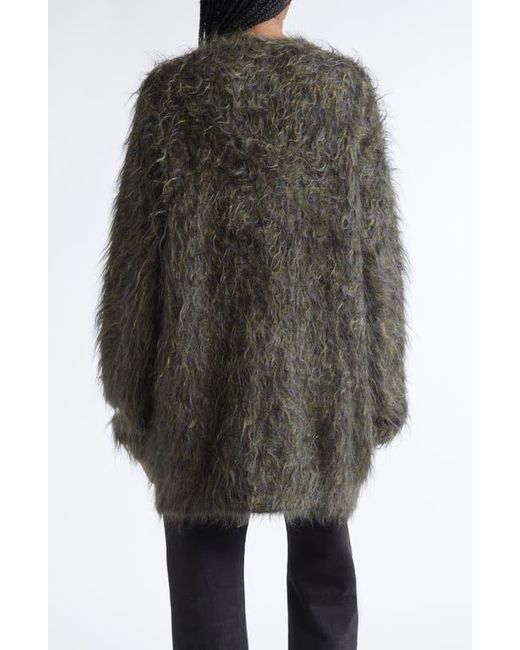 R13 Black Oversize Kid Mohair Blend Boyfriend Cardigan
