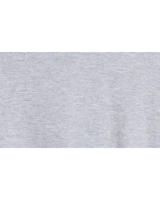 NN07 Gray Clive Long Sleeve Waffle Knit Tee for men