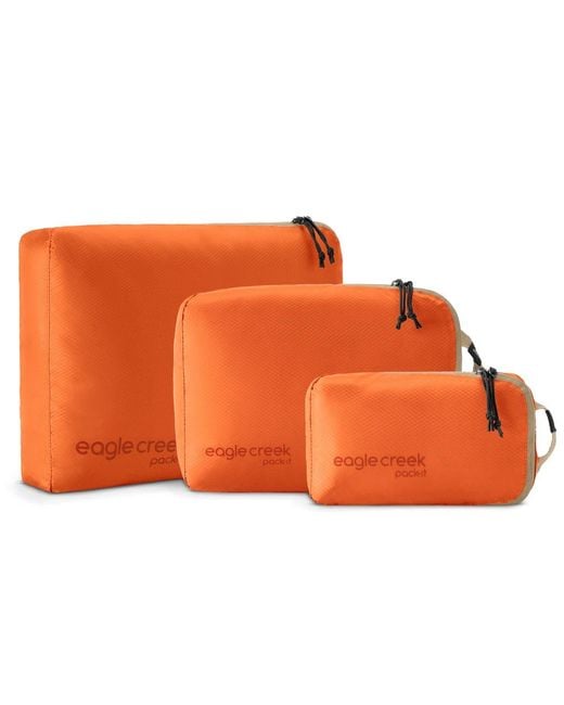 Eagle Creek Orange Pack-It Isolate Cube Set Xs/S/M