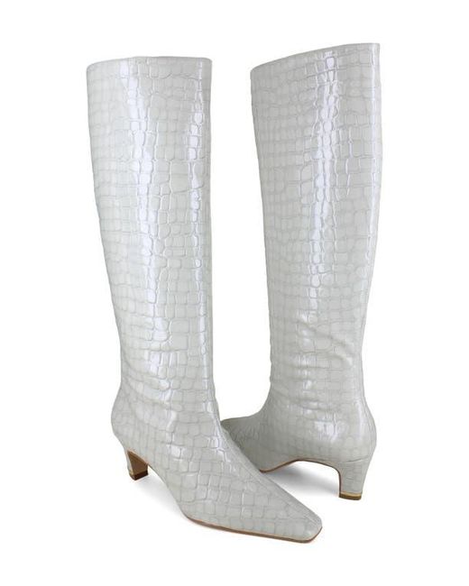 Kenneth Cole White Rubia Pointed Toe Boot