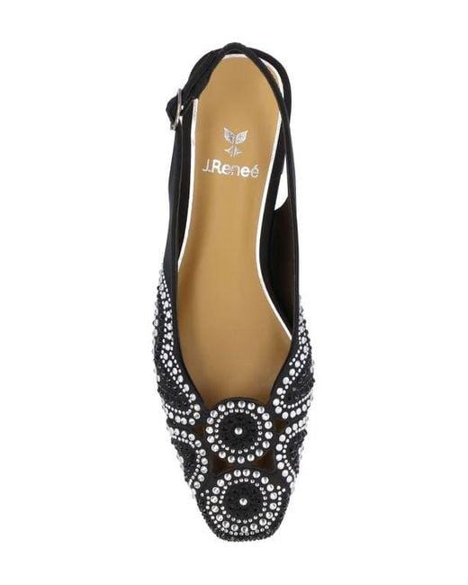 J. Reneé Blue Nicolette Slingback Flat