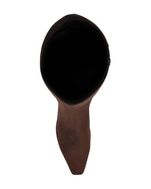 Nine West Brown Havier Knee High Kitten Heel Boot