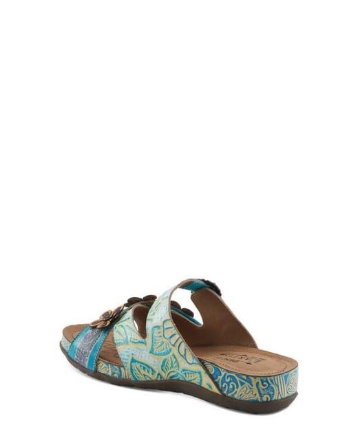 Spring Step Blue Caelana Sandal