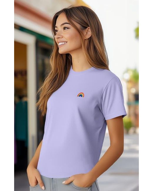 Alix Purple Jersey Relaxed Tee