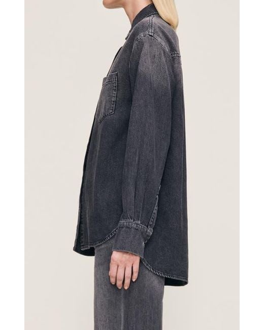 DL1961 Blue Faye Denim Shirt