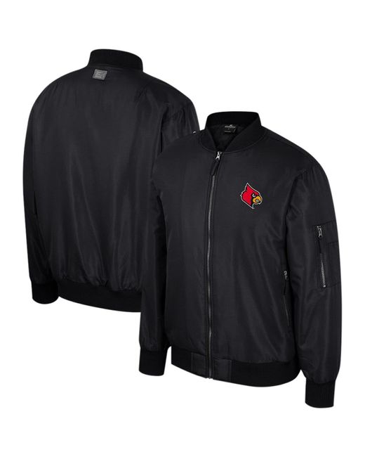 Louisville Cardinals Colosseum Full-Zip Bomber Jacket - Black