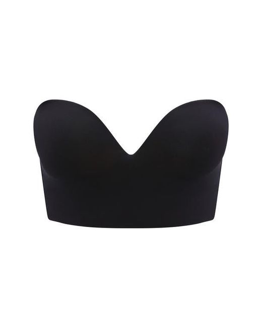 Thirdlove Black Zero Edge Strapless Underwire Bustier Bra