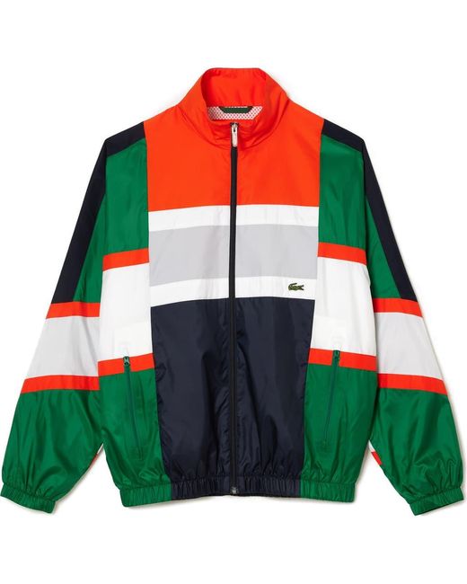Lacoste Green Colorblock Windbreaker for men