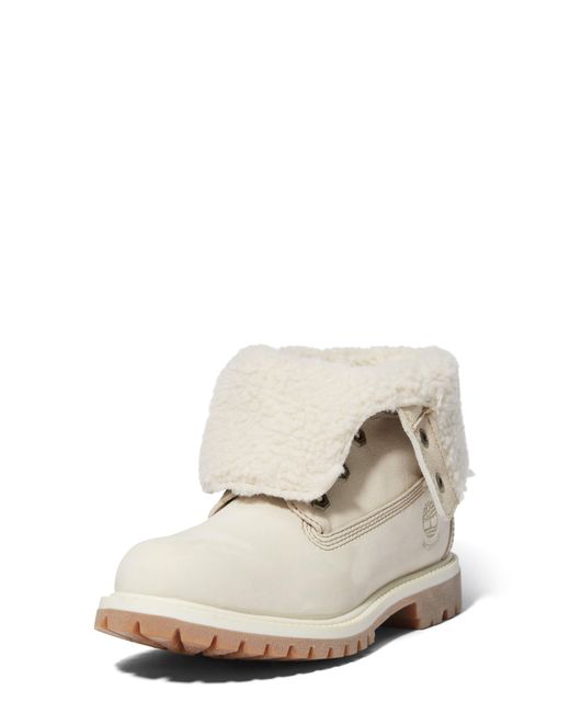 Timberland White 6.5-inch Waterproof Faux Fur Lined Boot