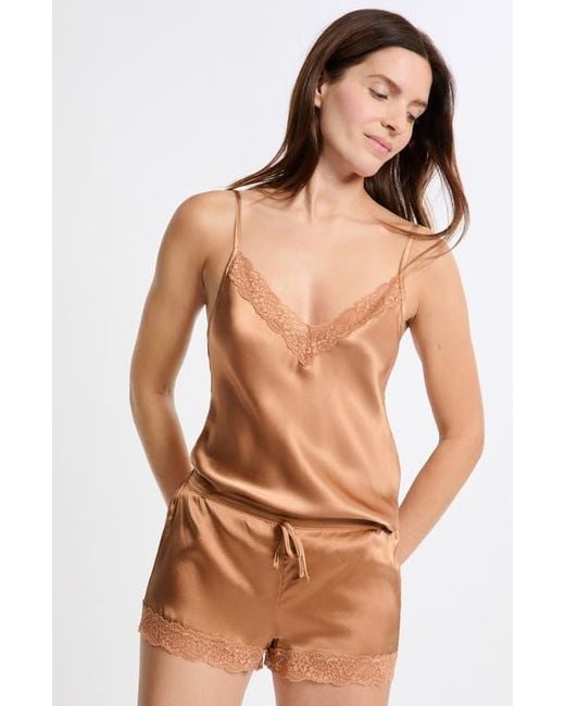 Etam Brown Milky Silk Camisole