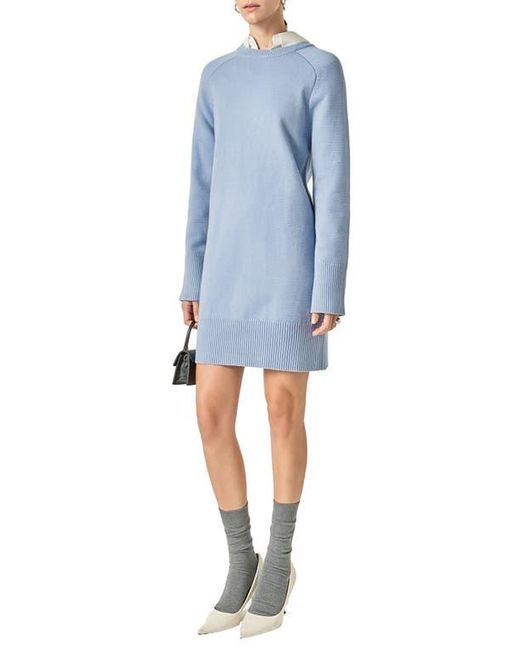 English Factory Blue Crew Sweater Dress