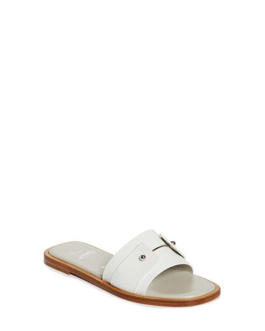 Christian Louboutin White Chambelimule Donna Slide Sandal