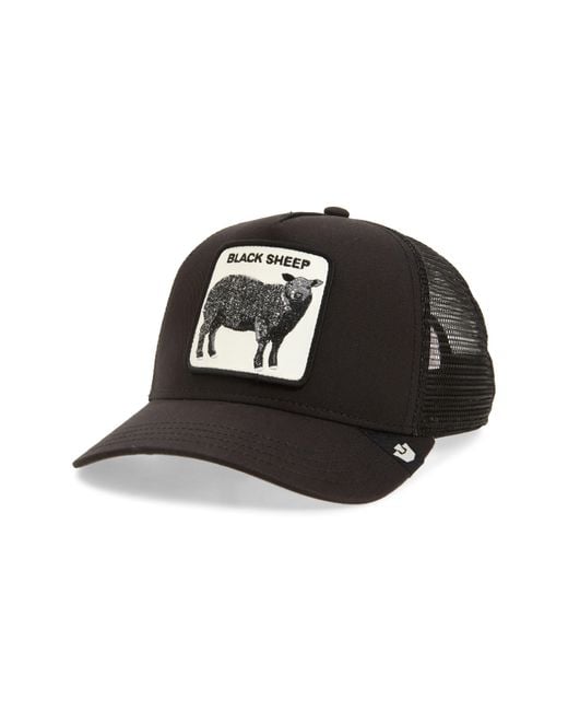 Goorin Bros Black The Sheep Patch Trucker Hat for men