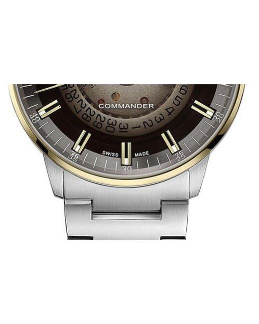 MIDO Metallic Commander Gradient Automatic Bracelet Watch, 40Mm