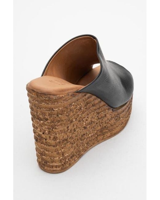 Forever & Always Shoes Black Nelly Leather Platform Sandal