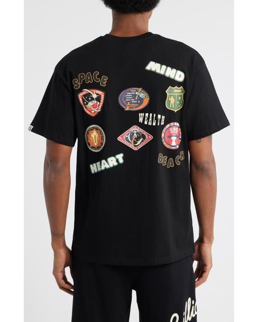 BBCICECREAM Black Bb Mantra Cotton Graphic T-Shirt for men
