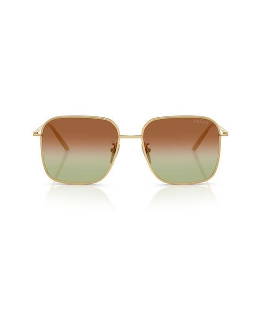Prada Natural 54Mm Square Sunglasses