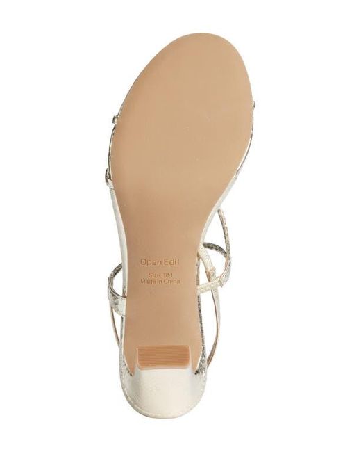 Open Edit White Pia Slingback Sandal