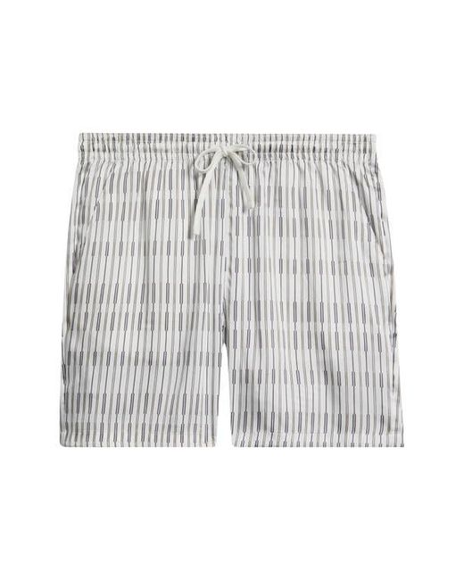 Open Edit Multicolor Satin Drawstring Shorts for men