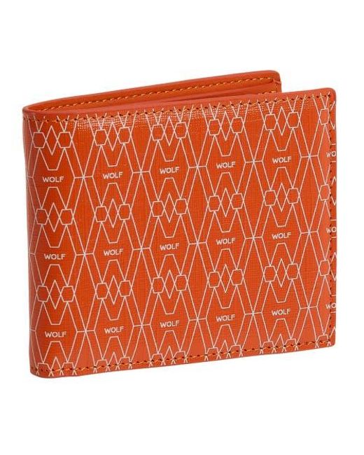 Wolf Orange Signature Billfold for men