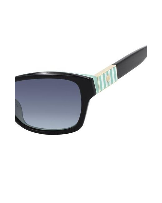 Kate Spade Blue Ayla 53Mm Gradient Rectangular Sunglasses