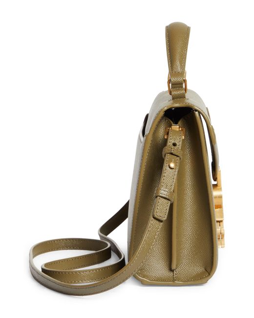 Saint Laurent Mini Cassandra Leather Top Handle Bag Lyst