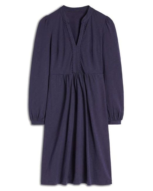 Boden Blue Naomi Long Sleeve Jersey Dress