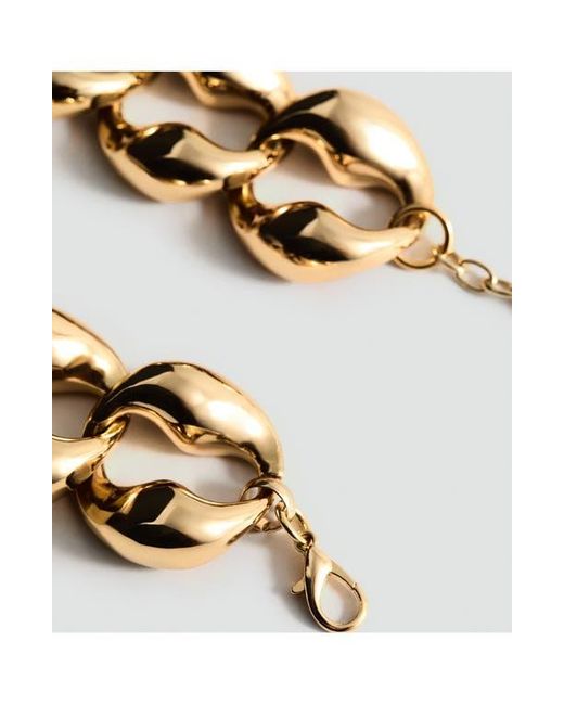 Mango Metallic Crystal Embellished Collar Necklace